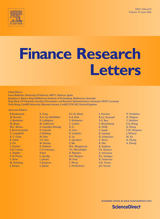 FINANCE RESEARCH LETTERS